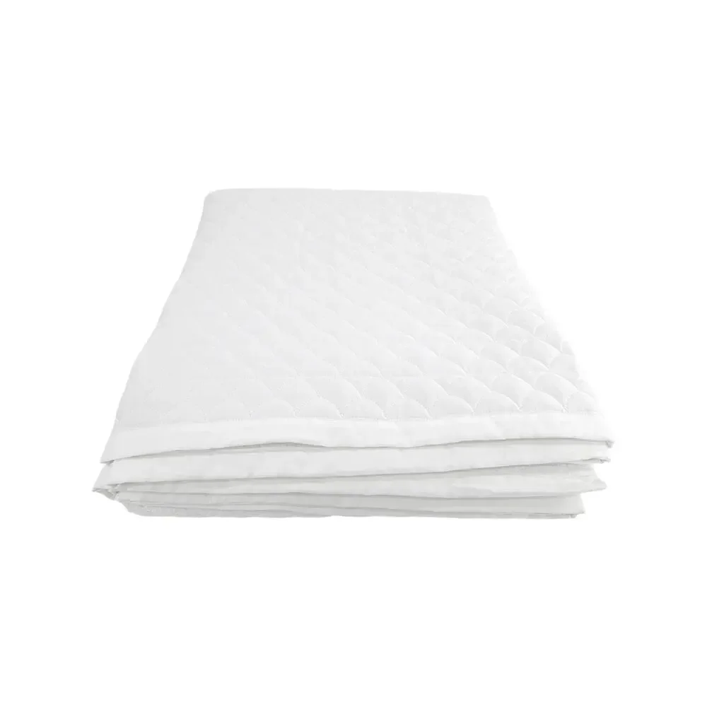 AMALIA Home Collection 430 Thread Count Quilted Coverlet King in White